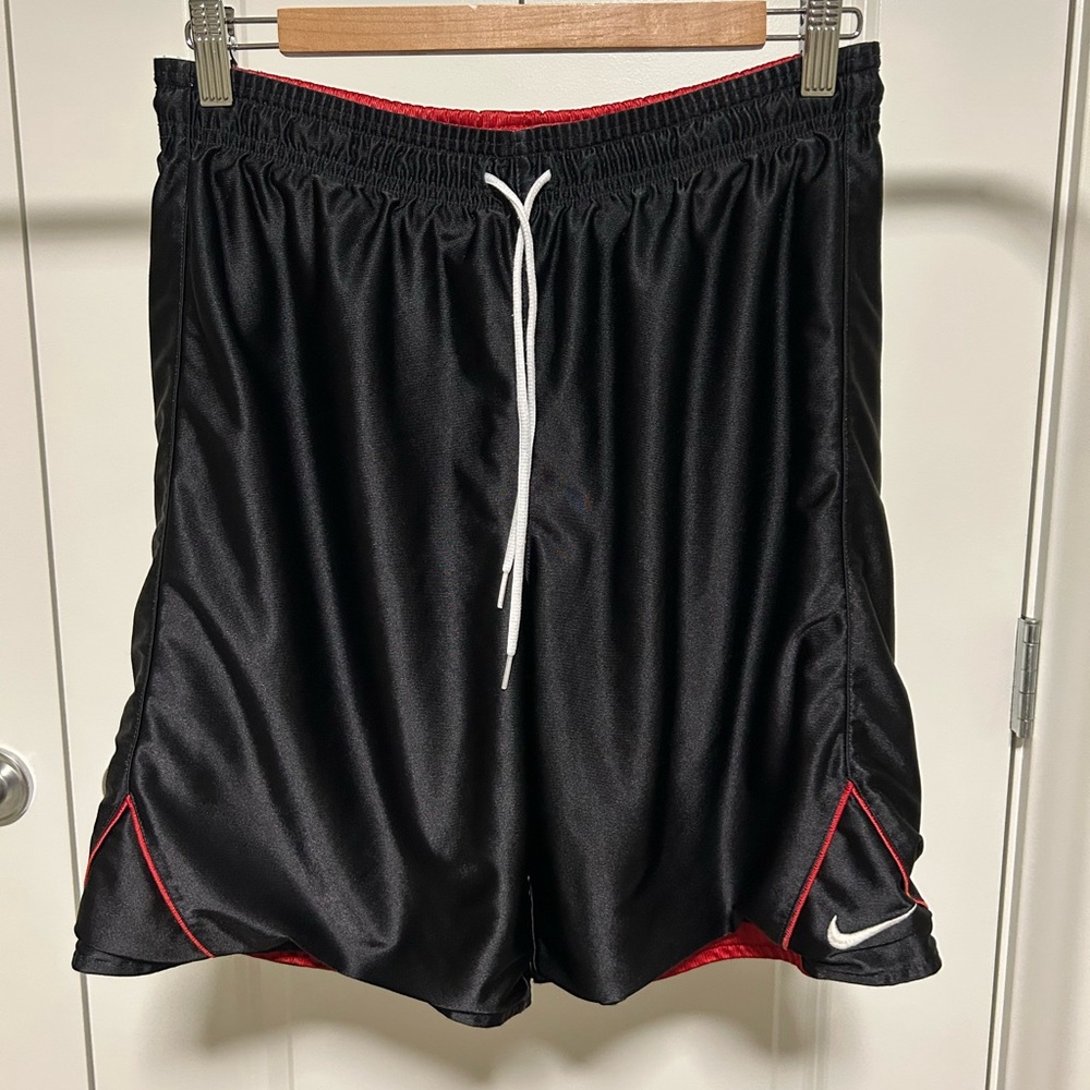 Nike Men's Black and Red *Reversible* Athletic Shorts